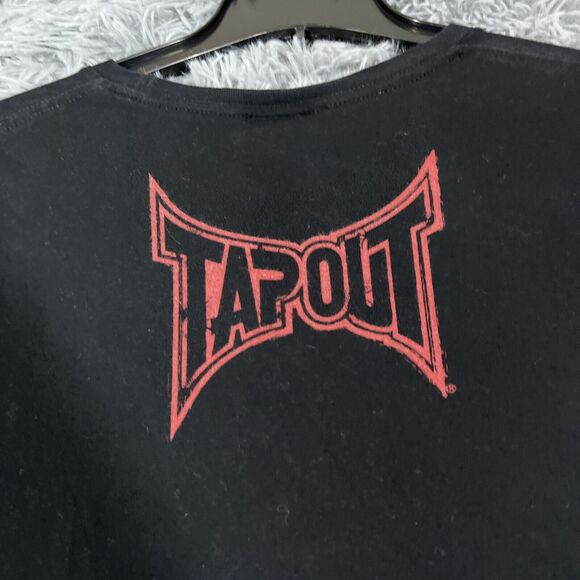 Vintage Tapout Shirt Extra Large Black Red Center Graphic Wings Pullover Mens - Picture 10 of 12